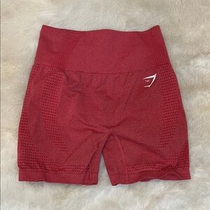 Gymshark Women's Red Athletic Shorts